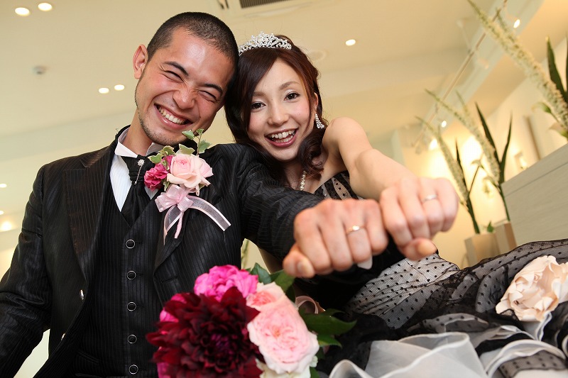 ブラックで揃えた仲良しなお二人♪