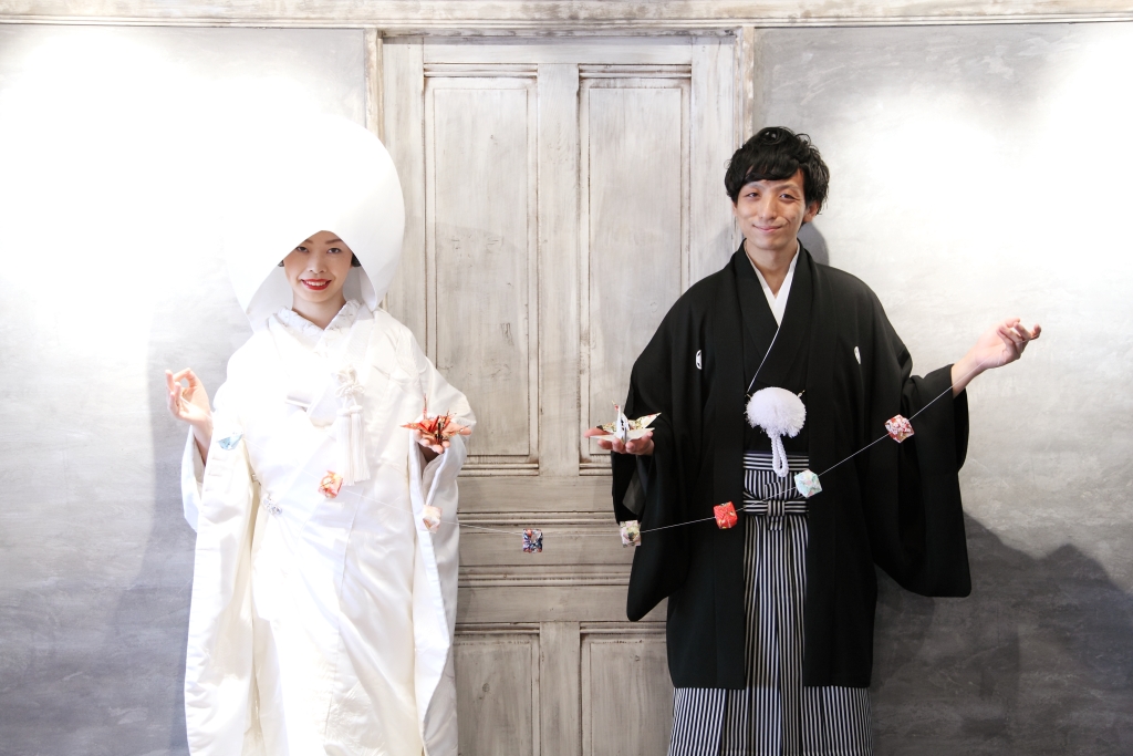 綿帽子がお似合いの仲良しなおふたり♪