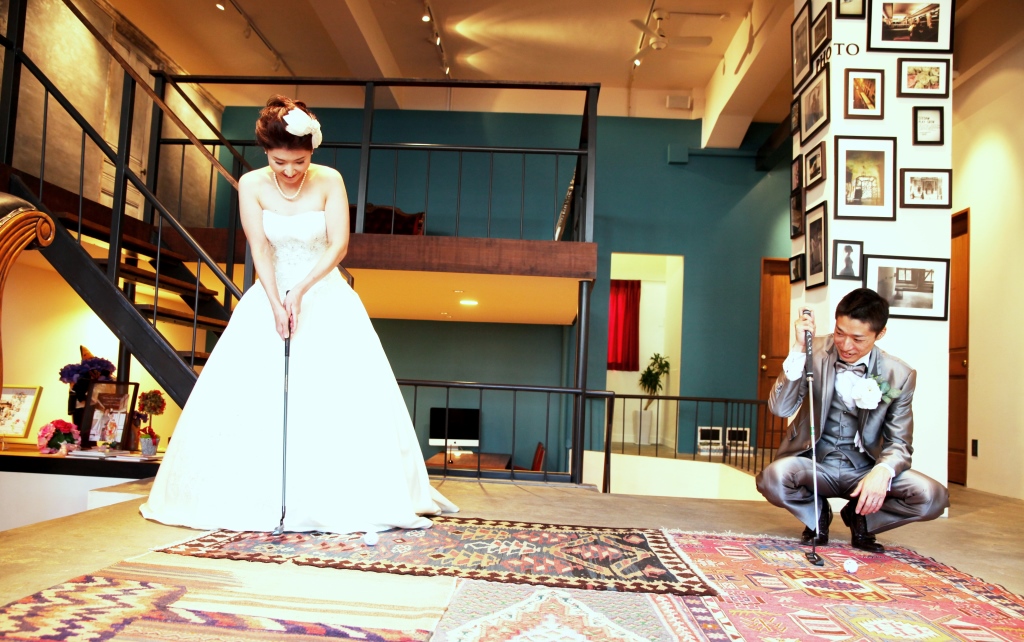 趣味のゴルフを取り入れて