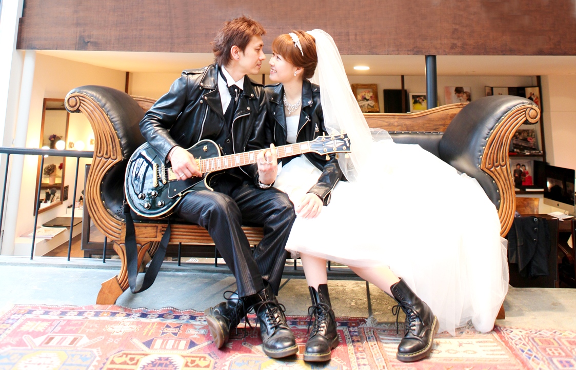 アトリエスタジオでのROCK’N ROLLな前撮り♡