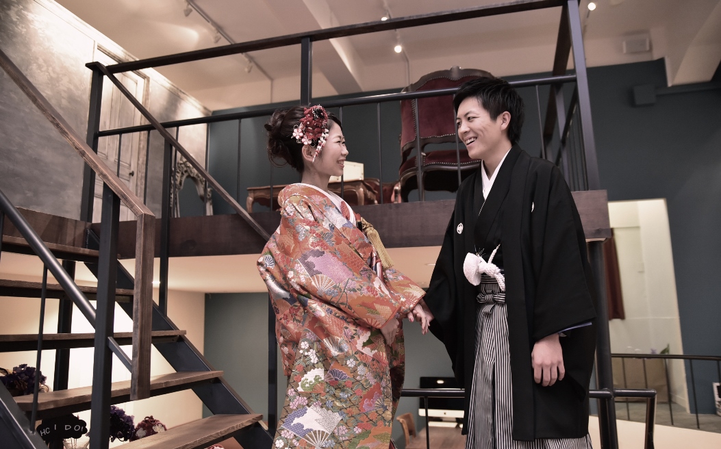 本日結婚式のおふたり。おめでとうございます(^o^)丿