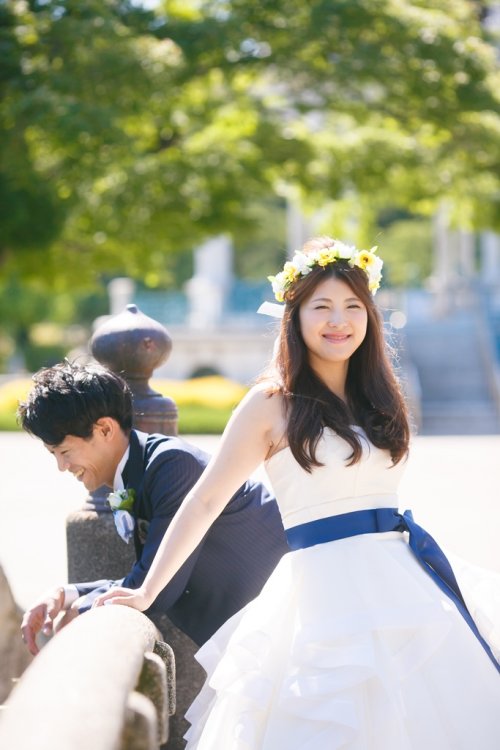 橋のふもとで撮影