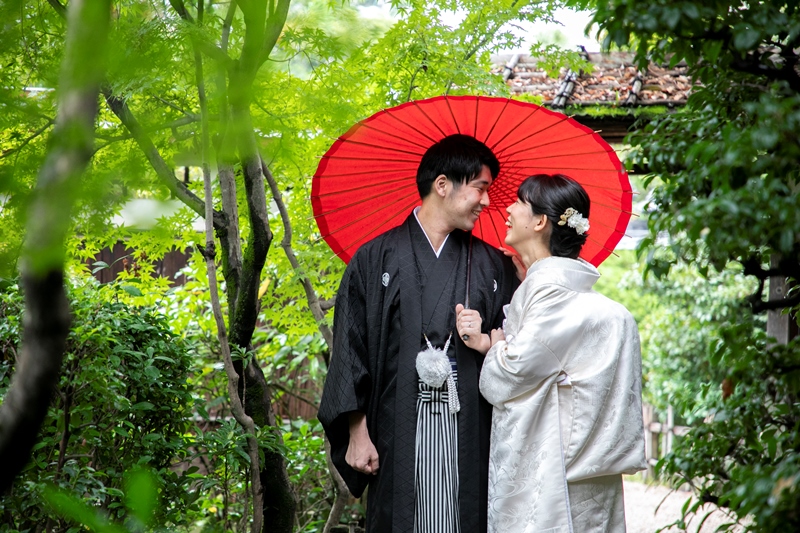 お庭が美しい東山荘での和装ロケーション♪