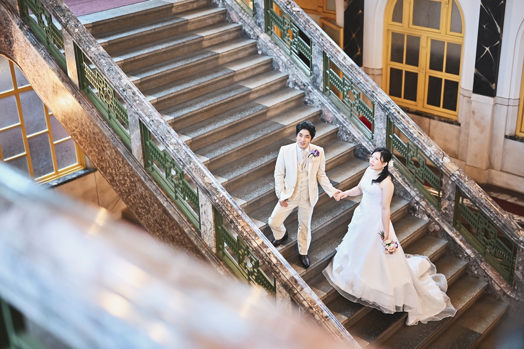 カメラマンがしっかりリード♡まかせて安心のフォトウェディング☺♡