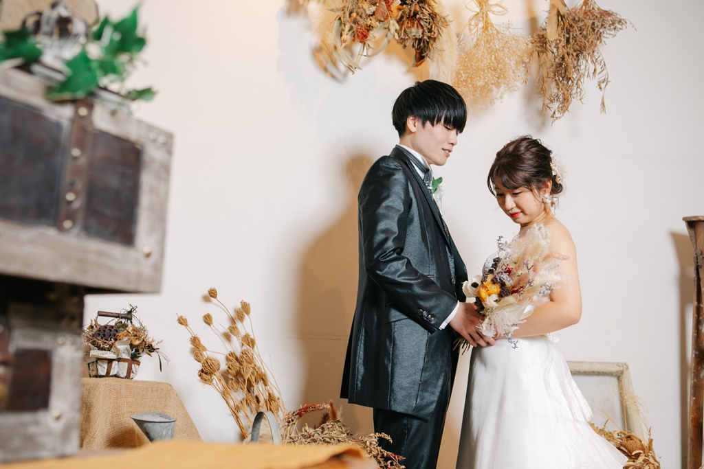 ドライフラワーに囲まれて♡