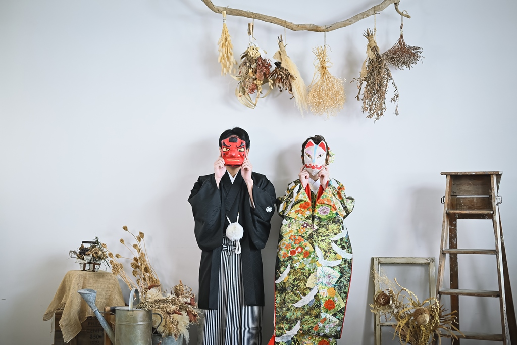 アンティークで大人っぽいスタジオ撮影