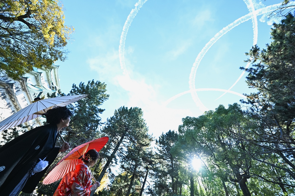 空からも愛犬からも祝福を受けて☺✨
