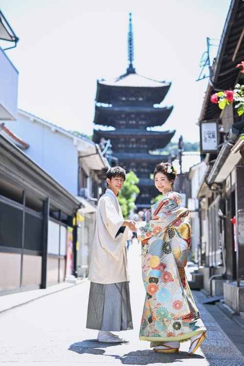 京都で和装ロケーション撮影