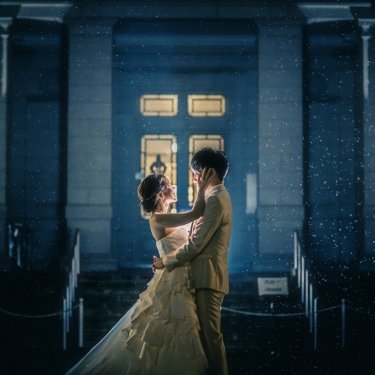 夜の国立博物館には2人にとって特別な時間が流れます