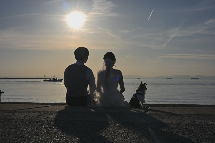 みんなで海を眺めて