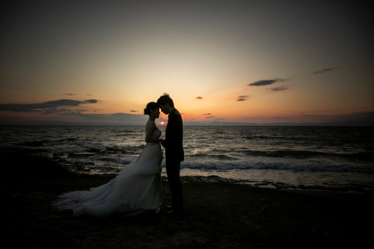 水平線へ沈むサンセットを眺めて