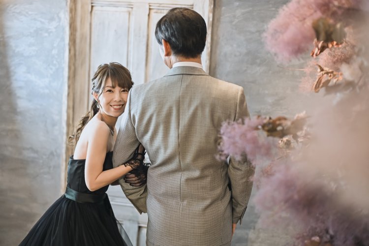 ご新郎様の腕を取って独り占め！