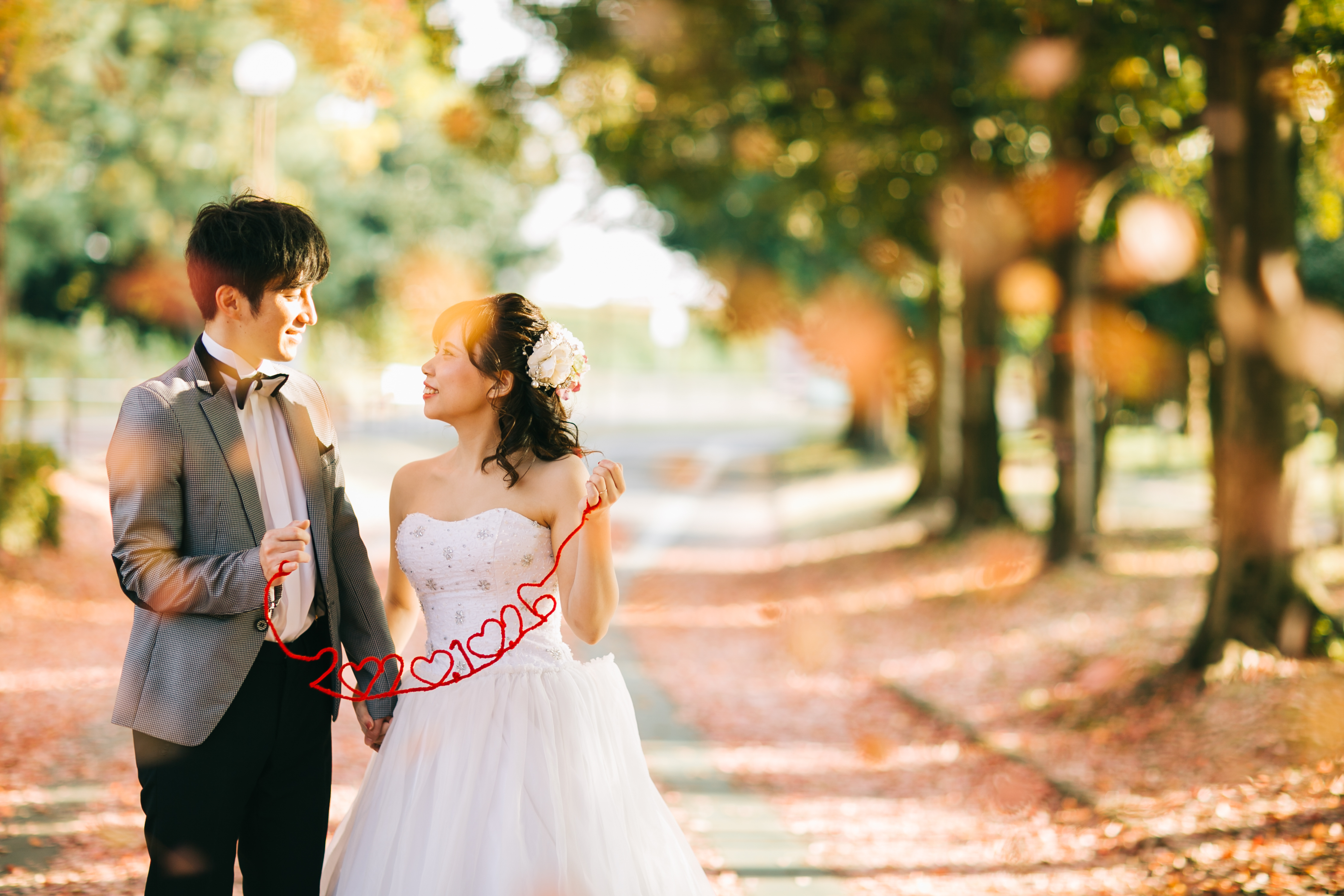 紅葉前撮りフォトウェディング