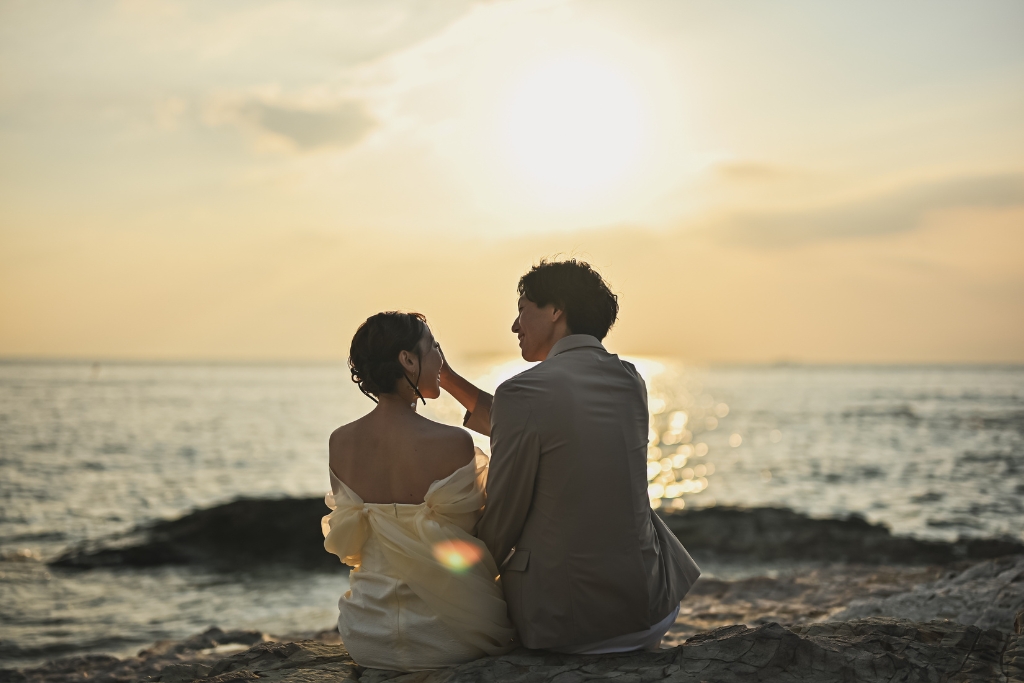 内海でのサンセットフォト