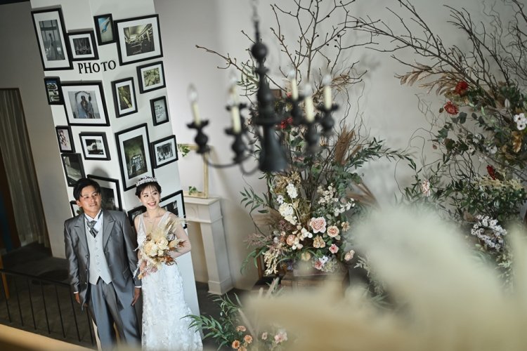 シャンデリアをいかしてオシャレに撮影