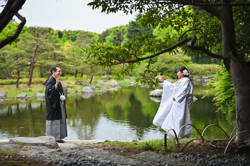 理想が叶う最高のロケーションで♡１年中大人気の「白鳥庭園」での和装撮影☆彡