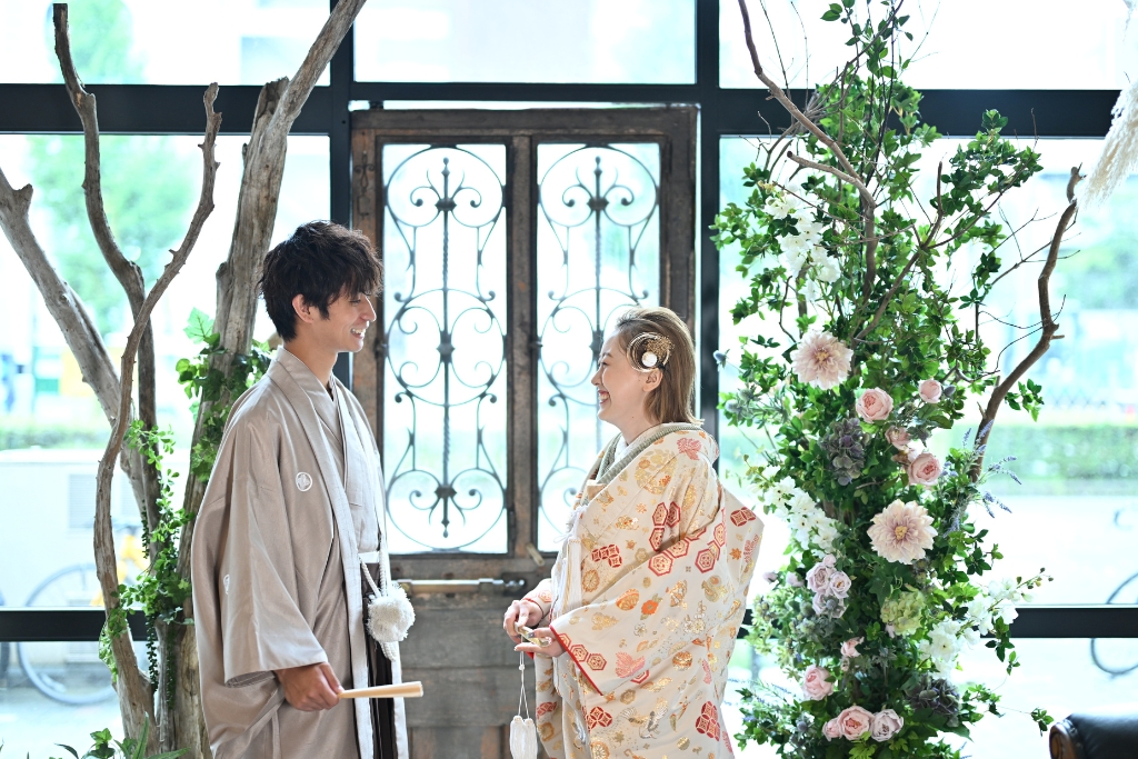 エントランスでの撮影