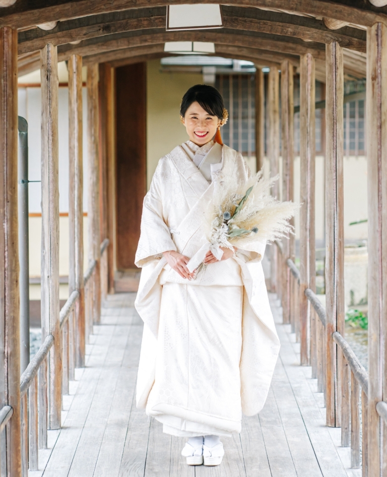 水色のカラードレス