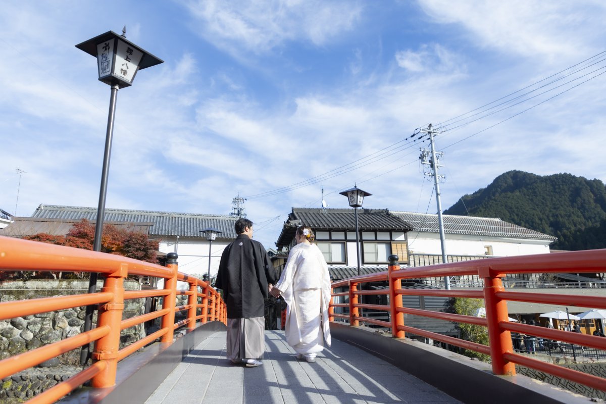 思い出の旅行先『郡上八幡』で和装ウェディングフォト