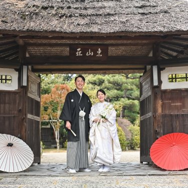 温もり溢れる東山荘でウェディングフォト