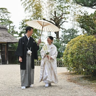 温もり溢れる東山荘でウェディングフォト