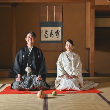 温もり溢れる東山荘でウェディングフォト