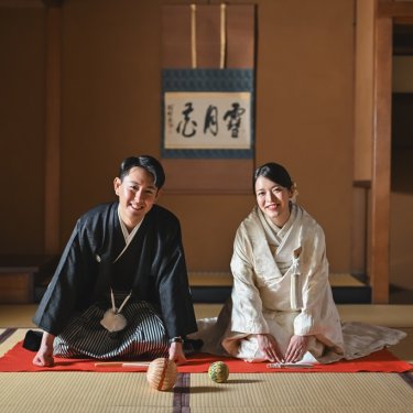 温もり溢れる東山荘でウェディングフォト