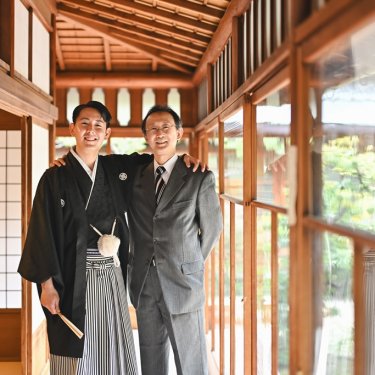 温もり溢れる東山荘でウェディングフォト