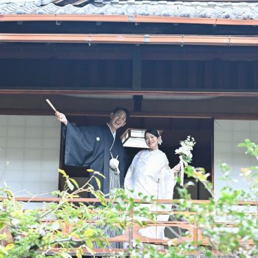 温もり溢れる東山荘でウェディングフォト