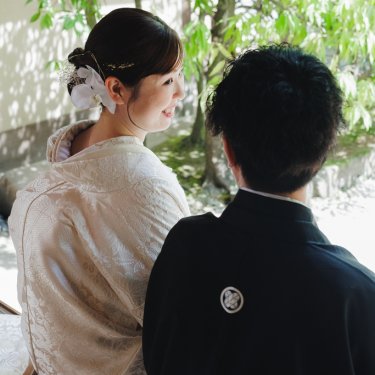 家族みんなで残す♡白鳥庭園の和装フォト
