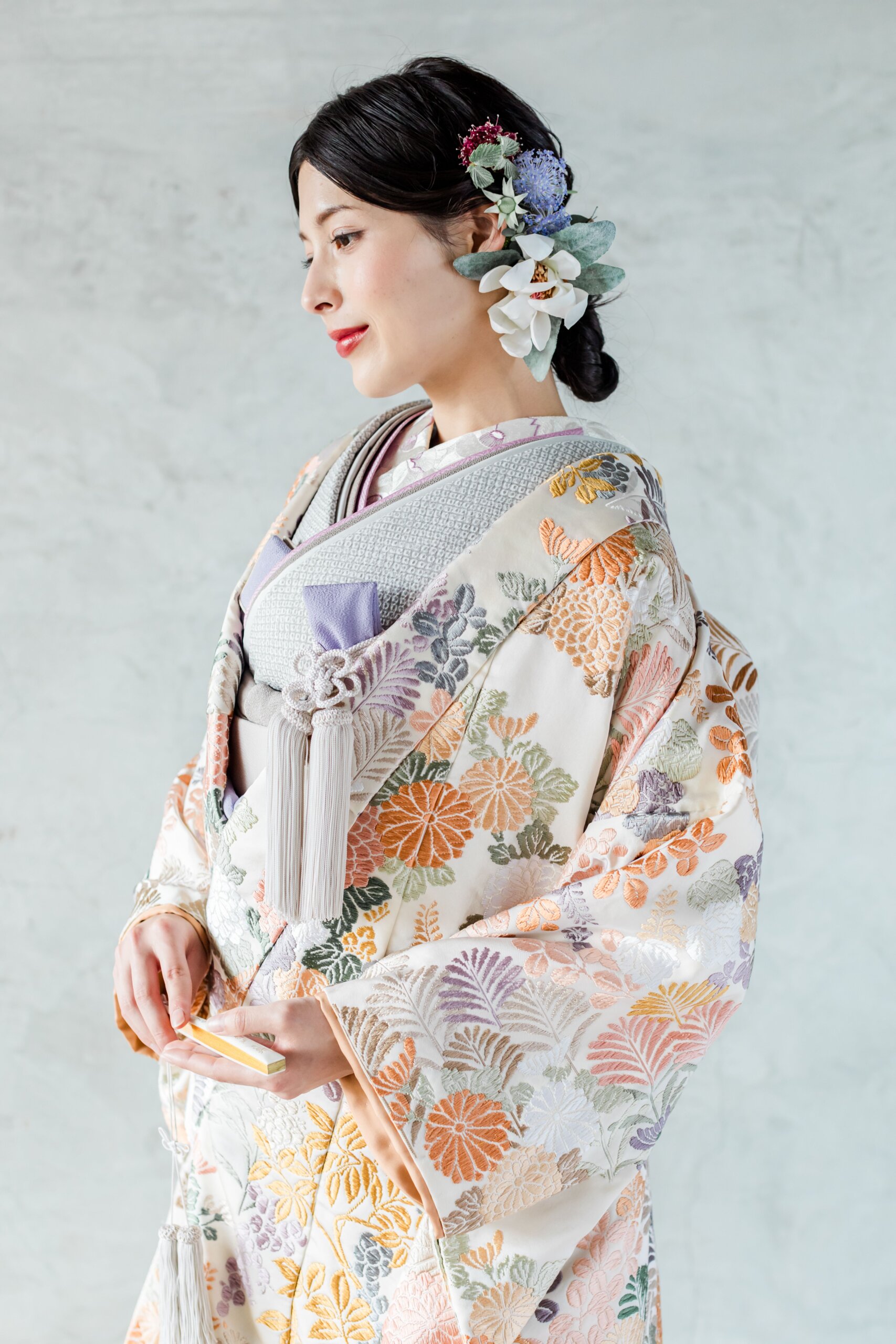モスモードシリーズ刺繍の細部